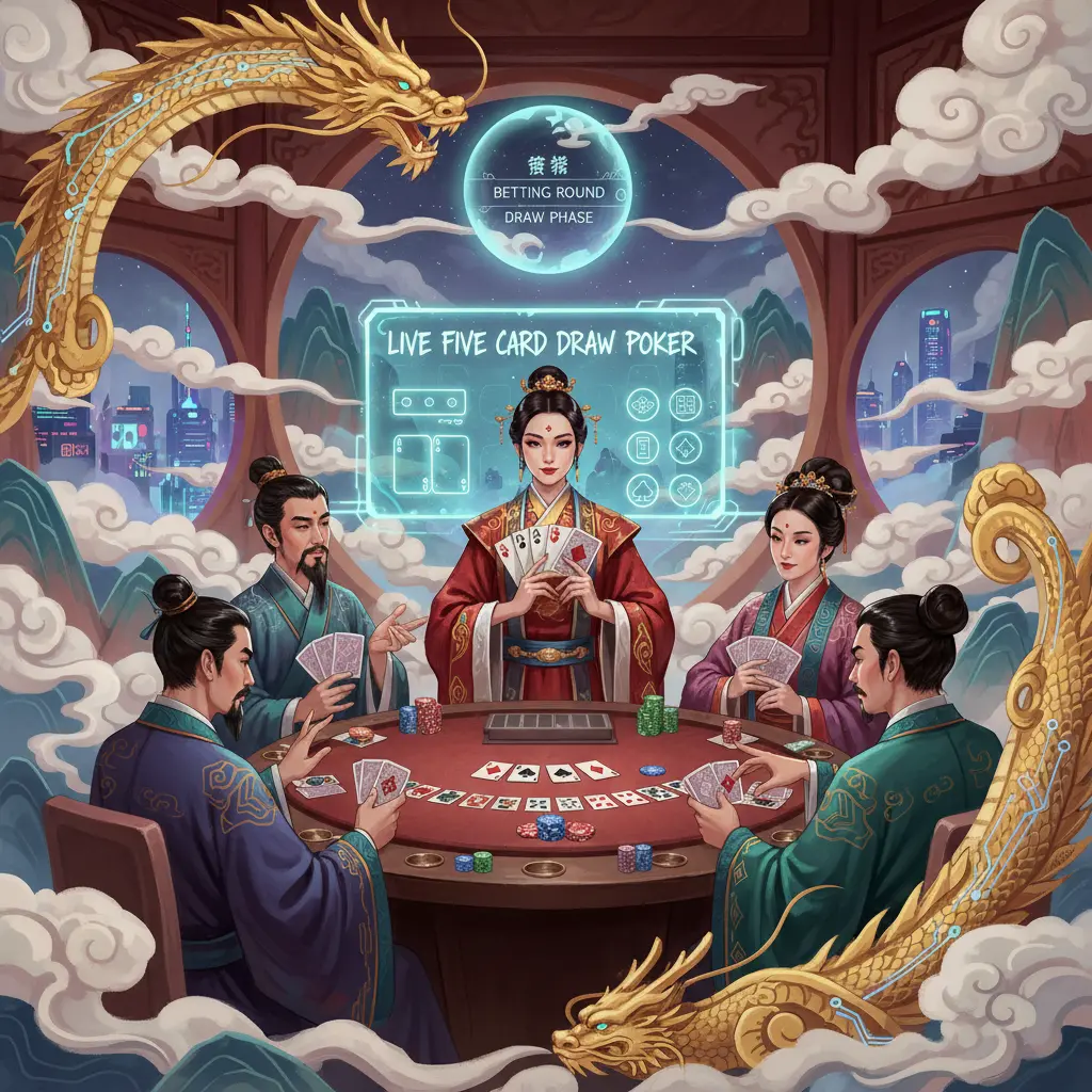 Live dealer poker variations - Five