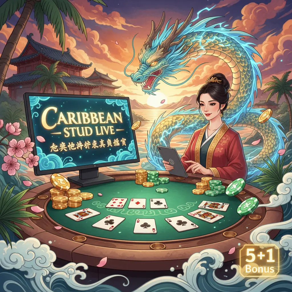 Caribbean stud live dealer games - Caribbean