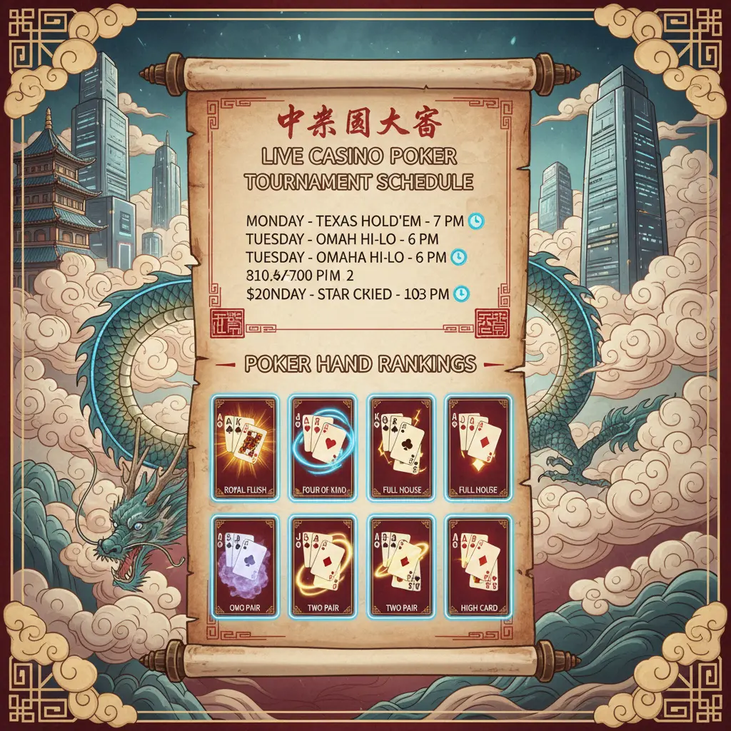 Live casino tournaments schedule - Rankings